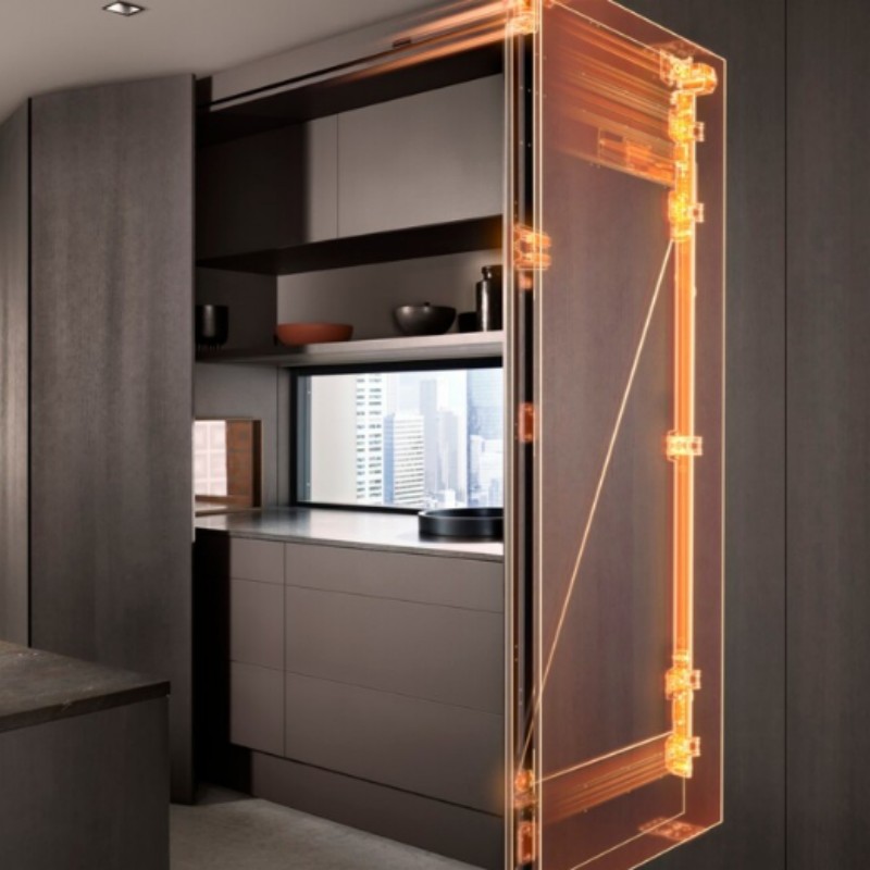 Cửa ẩn tích hợp tủ