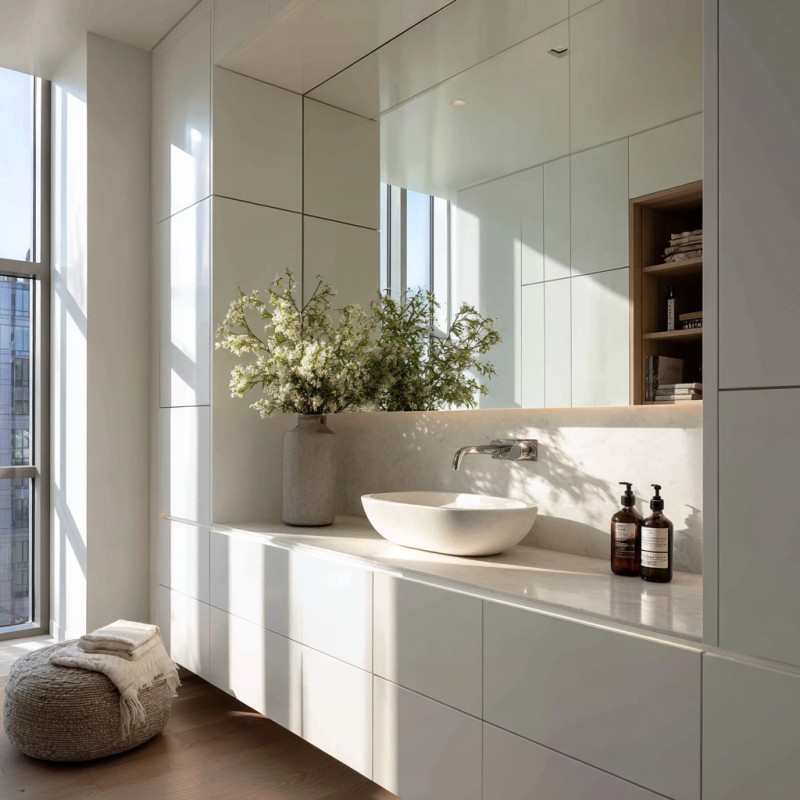 Minimalist Skin-Feel Matte Vanity